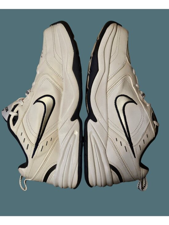 Nike Air Monarch IV White/Midnight Navy Sneakers Men Size 9.5 \
